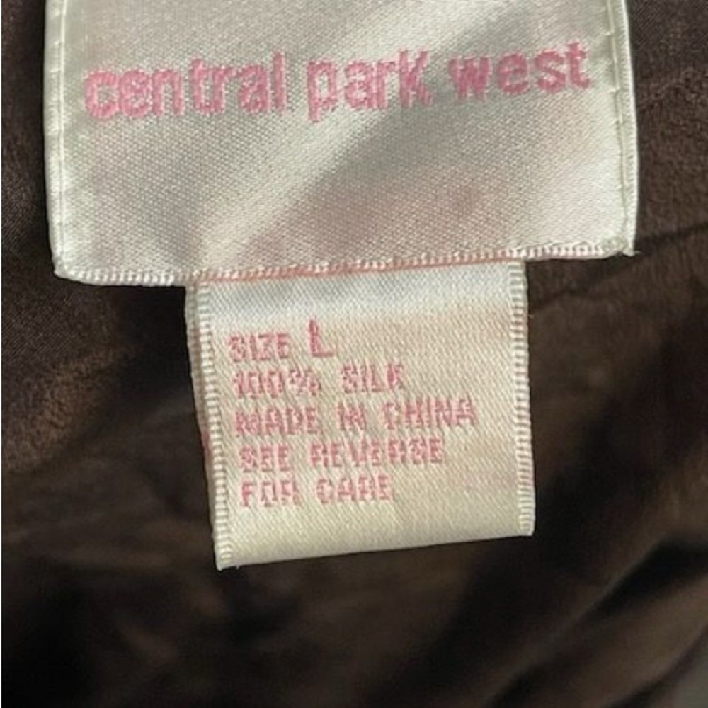 Central Park west brown chiffon embellished skirt - Picture 3 of 3